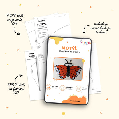 Motýľ - PDF strih