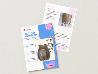 Kožúšok s bruškom - PDF strih