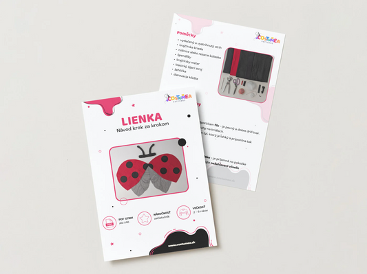 Ukážka PDF návodu na kostým lienky.